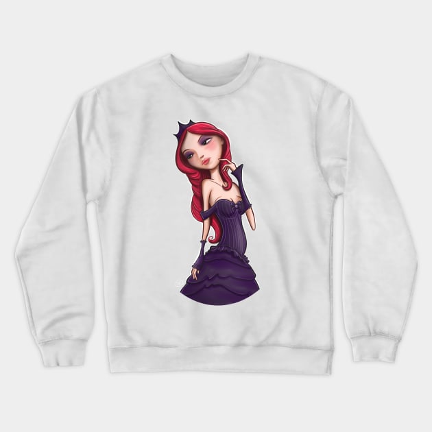 Emotive gotic girl Crewneck Sweatshirt by oscarsanchez